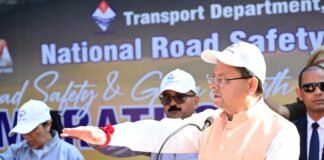 देहरादून में सीएम धामी ने 5 किमी रन को दिखाई हरी झंडी, सड़क सुरक्षा और पर्यावरण संरक्षण का दिलाया संकल्प