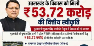 उत्तराखंड: मुख्यमंत्री धामी ने दी ₹53.72 करोड़ के विकास कार्यों को मंजूरी, रामनगर को मिली बड़ी सौगात उत्तराखंड: मुख्यमंत्री धामी ने दी ₹53.72 करोड़ के विकास कार्यों को मंजूरी, रामनगर को मिली बड़ी सौगात