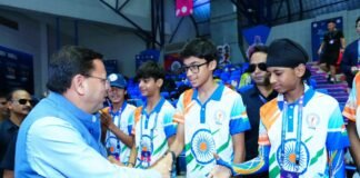 एशियन ओपन शॉर्ट ट्रैक स्पीड स्केटिंग ट्रॉफी का मुख्यमंत्री ने किया शुभारंभ