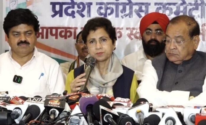 कांग्रेस ने रेखा आर्य पर भ्रष्टाचार के आरोपों का पूरा ब्यौरा खोलने की घोषणा क?
